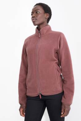 Hanorac de fleece cu fermoar basic