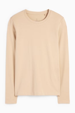 Tričko s dlouhým rukávem basic - slim fit