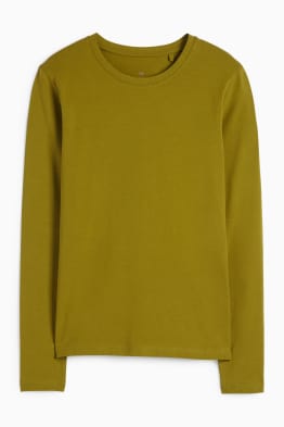 Tričko s dlouhým rukávem basic - slim fit