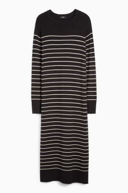 Robe de maille - à rayures