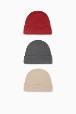 Pack de 3 - gorros para bebé - de canalé