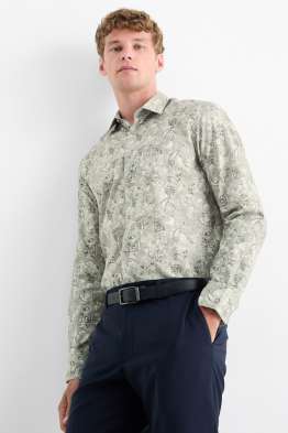 Chemise de bureau - regular fit - col kent - à motif