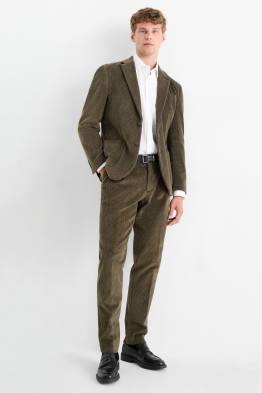 Pantalón de vestir de pana - colección modular - regular fit - Stretch