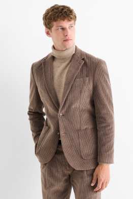 Blazer coordinabile in velluto - regular fit - stretch