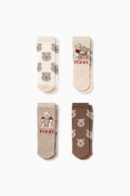 Multipack 4er - Winnie Puuh - Baby-Socken mit Motiv