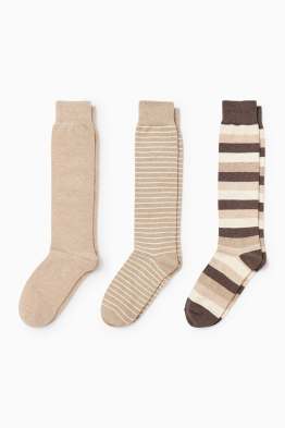 Lot de 3 paires - chaussettes hauteur genou
