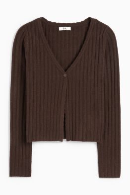 Gebreid vest - geribd