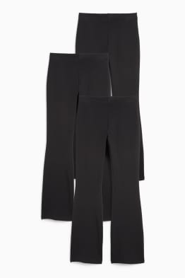 Confezione da 3 - leggings termici svasati