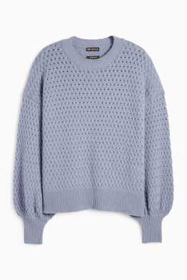 Maglione di cashmere - motivo a treccia