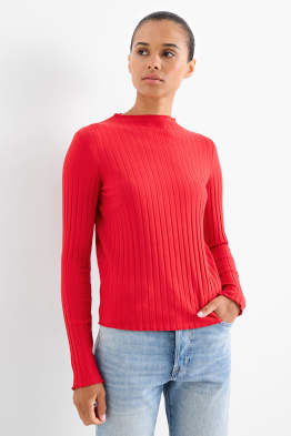 Tricou cu mânecă lungă basic - reiat