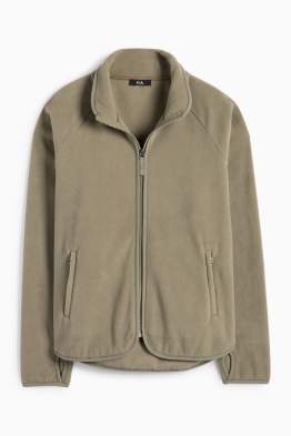Sweat zippé basique en polaire