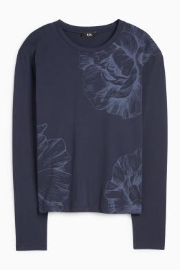 Basic long sleeve top - floral