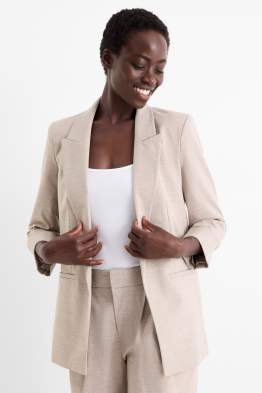 Long blazer - regular fit - textured