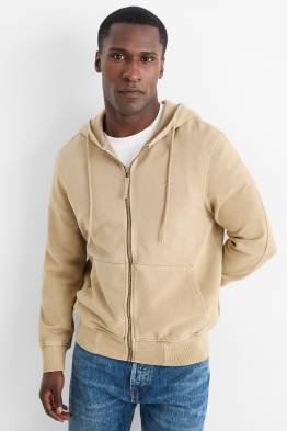 Sudadera con cremallera y capucha