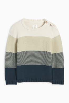 Baby-Pullover - gestreift