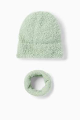 Ensemble - bonnet et tour de cou - 2 pièces
