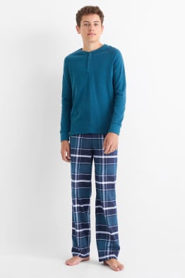 Set van 2 - pyjamabroek - geruit