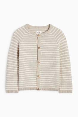 Babyvest - gestreept - met structuur