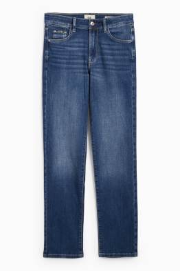 Straight jeans - mid-rise waist - LYCRA®