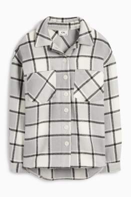 Flanell-Hemdjacke - kariert