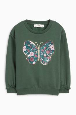 Schmetterling - Sweatshirt - Glanz-Effekt