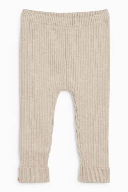 Baby-Strick-Leggings - gerippt