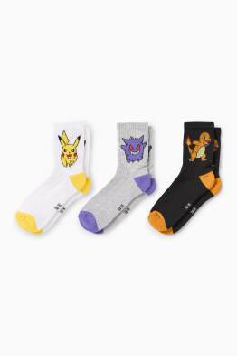 Multipack 3er - Pokémon - Tennissocken mit Motiv