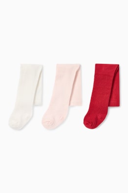 Multipack 3er - Baby-Strumpfhose - strukturiert