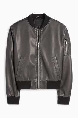 Bomber jacket - faux leather