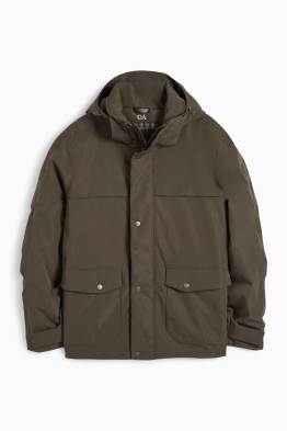 Jacket with hood - lined - waterproof