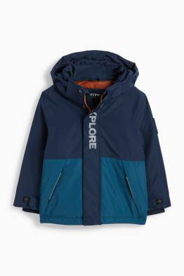 Regenjacke mit Kapuze - gefüttert - wasserdicht