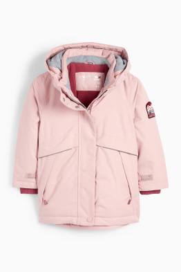 Veste Hiver Fille Doudoune Coton Avec Capuche à Oreilles De Cerf - Manteau Épais Chaud Zippé - Taille 90 à 160