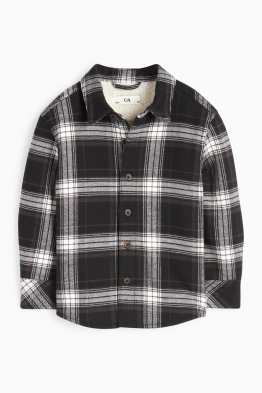 Flanell-Hemdjacke - kariert