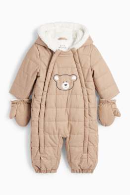 Ourson - combinaison de neige pour bébé avec capuche