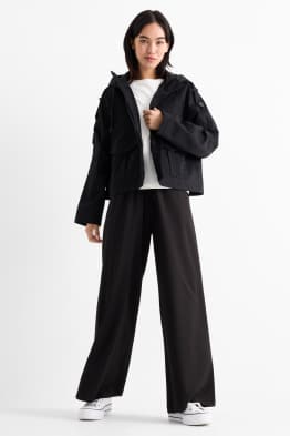 Pantalon - mid waist - wide leg
