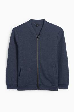 Sweatjacke - strukturiert