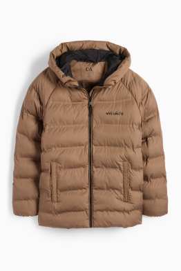 Steppjacke mit Kapuze - wasserabweisend