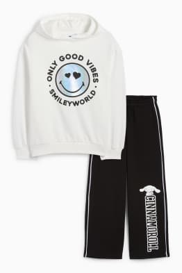 SmileyWorld® - set - hoodie en joggingbroek - 2-delig