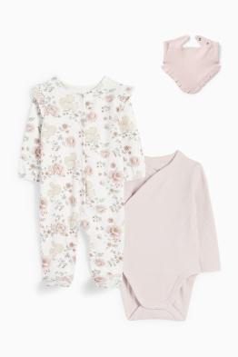 Blümchen und Eichhörnchen - Erstlings-Set - 3 teilig