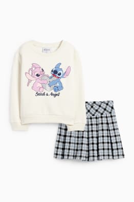 Lilo & Stitch - Set - Sweatshirt und Faltenrock - 2 teilig