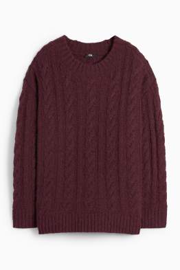 Jumper - cable knit pattern
