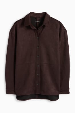 Veste-chemise - faux suède