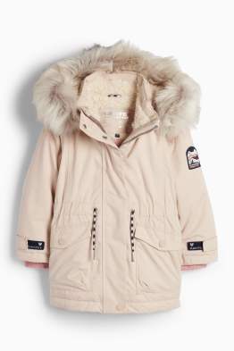 Regenjacke mit Kapuze - gefüttert - wasserdicht