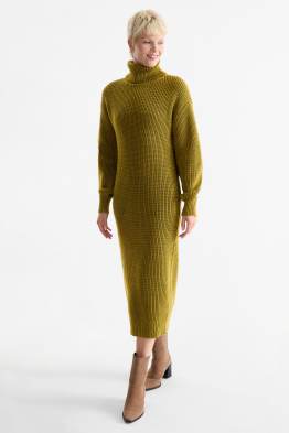 Vestito in maglia - straight fit - a costine
