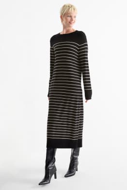 Robe de maille - à rayures