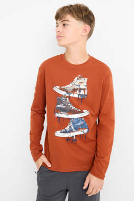 Set van 3 - tijger, sneakers, koptelefoon - longsleeve