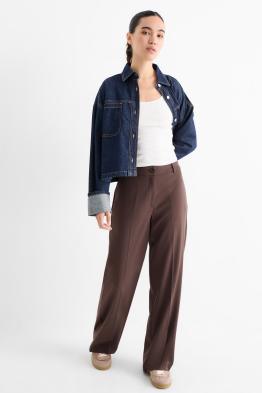 Pantalon - low waist - wide leg