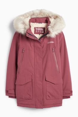 Regenjacke mit Kapuze - gefüttert - wasserdicht