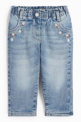 Blümchen - Baby-Jeans - Thermojeans