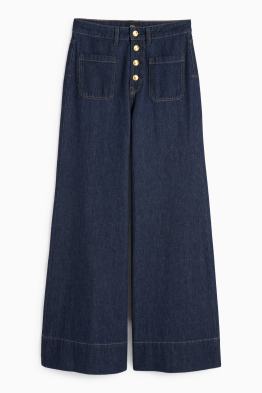 Wide leg jeans - high waist